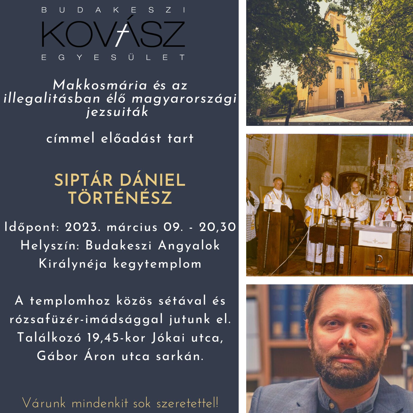 Makkosmária és az illegalitásban élő magyarországi jezsuiták - 2023. március 9., csütörtök 20:30  - Meghívó